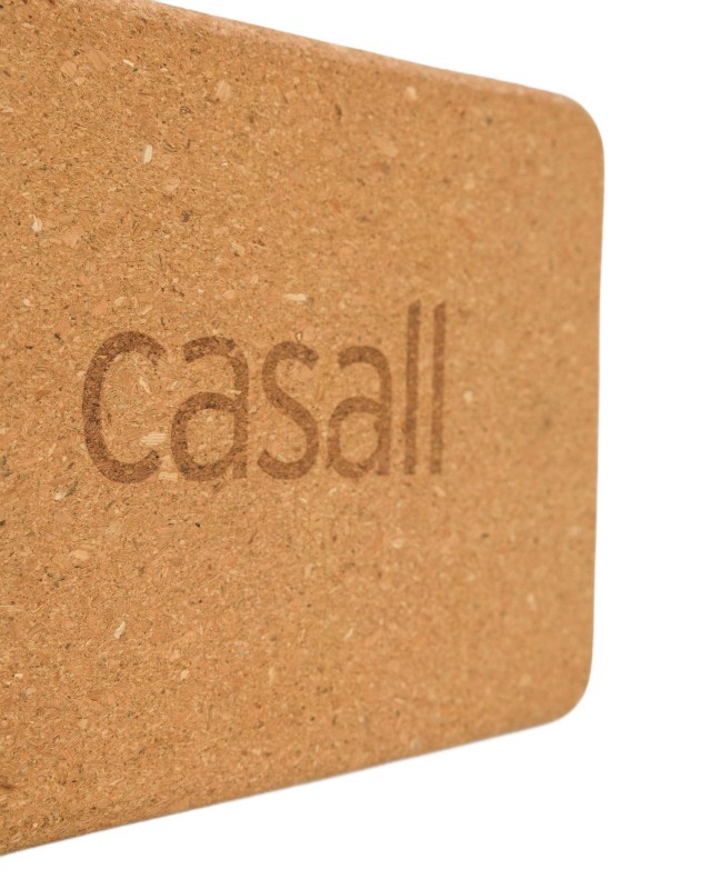 Klocek jogowy z korka Casall - Brązowy