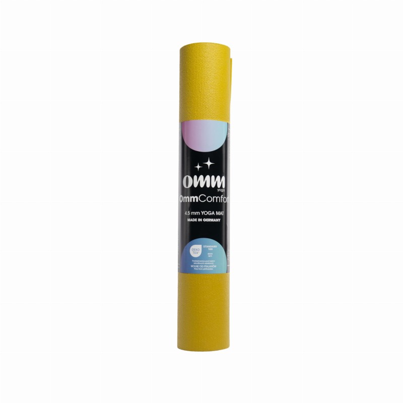 Mata do jogi OmmYoga Comfort 4,5mm - Mango Yellow