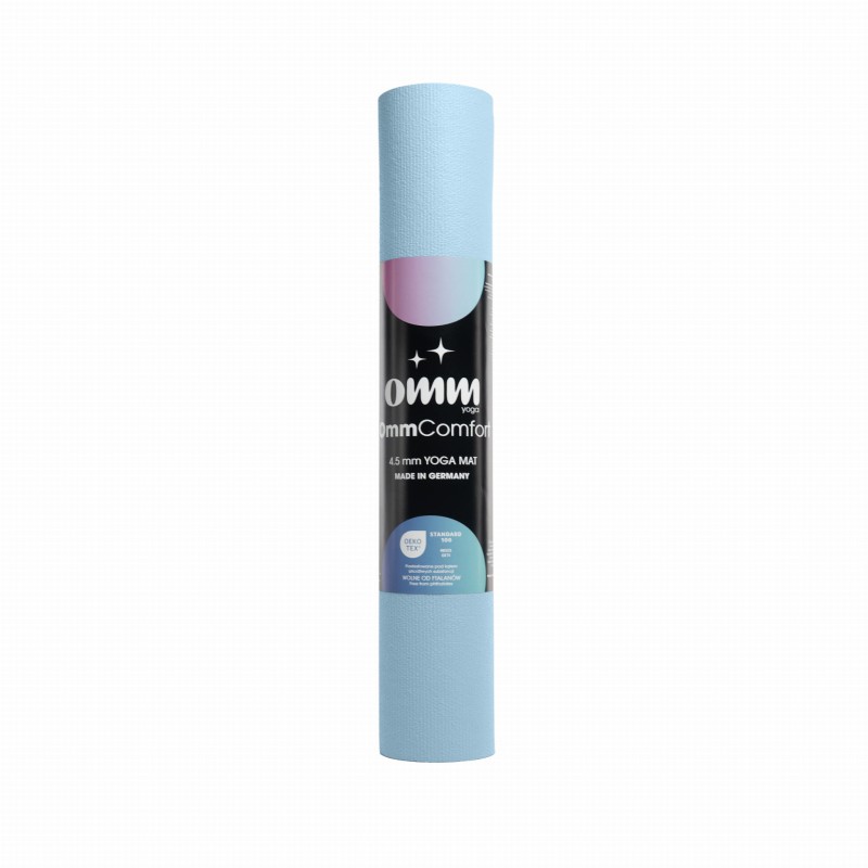 Mata do jogi OmmYoga Comfort 4,5mm - Light Blue
