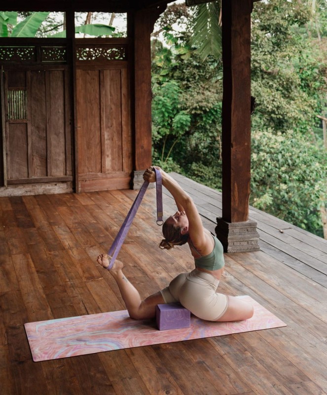 Pasek do jogi Yoga Design Lab - Lavender