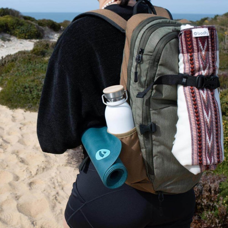 Kauczukowa mata do jogi Bodhi EcoPro Travel 1,3mm - miętowy
