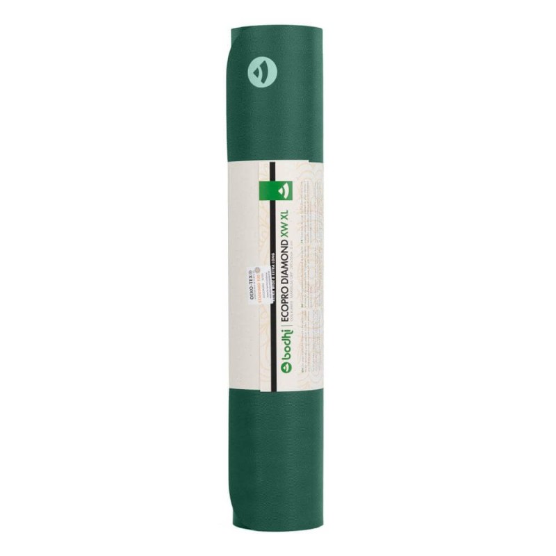 Kauczukowa mata do jogi Bodhi EcoPro Diamond XL 6 mm - miętowy