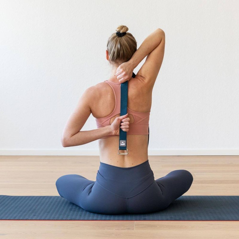 Zestaw do jogi Bodhi Yoga Set Flow: mata, klocki, pasek - turkusowy