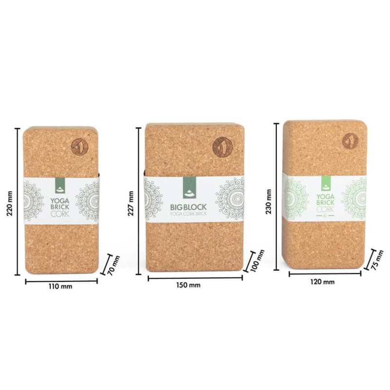 Korkowy klocek do jogi Bodhi Cork Brick XL