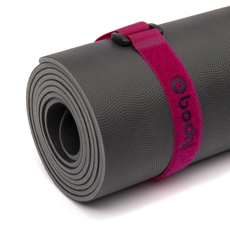 Opaska na matę na rzep Bodhi Velcro - burgundowy