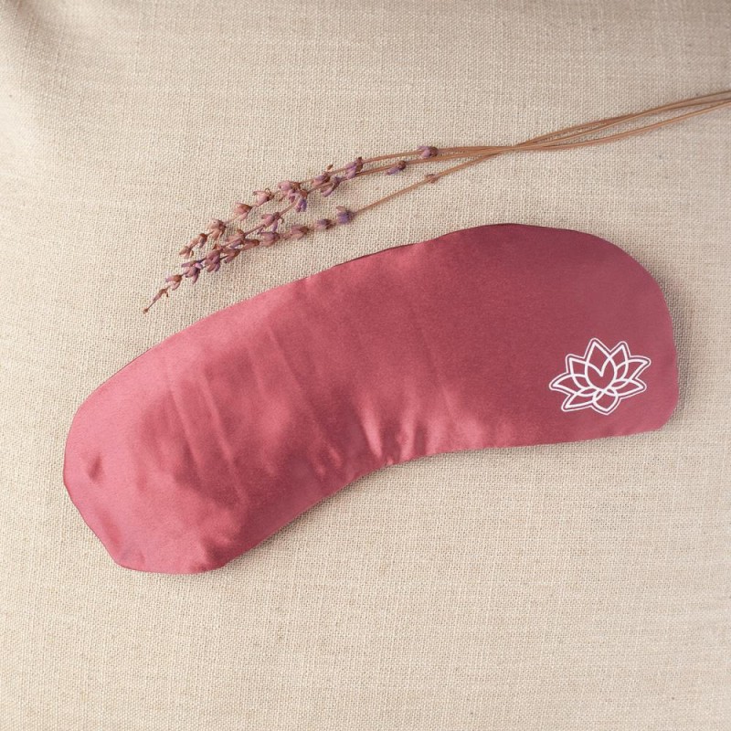 Satynowa poduszeczka na oczy Bodhi Om - różowy