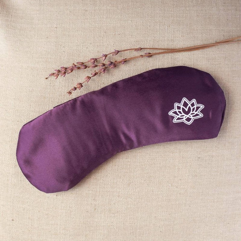 Satynowa poduszeczka na oczy Bodhi Om - fioletowy