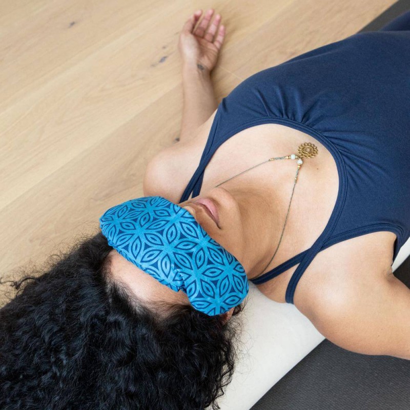 Wegańska poduszeczka na oczy z lawendą Bodhi - niebieski