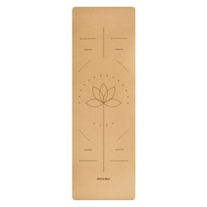 Mata fitness korkowa do ćwiczeń i jogi Spokey 4mm - Savasana
