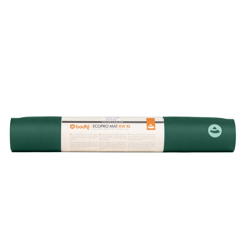 Kauczukowa mata do jogi Bodhi EcoPro XL XW 4mm - 200x66 cm - miętowy
