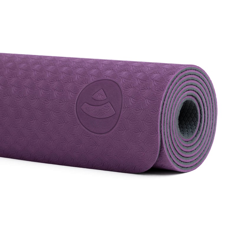 Zestaw do jogi Bodhi Yoga Set Flow: mata, klocki, pasek - fioletowy