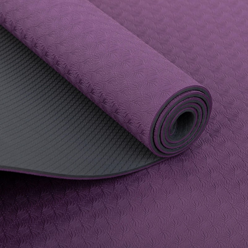 Zestaw do jogi Bodhi Yoga Set Flow: mata, klocki, pasek - fioletowy