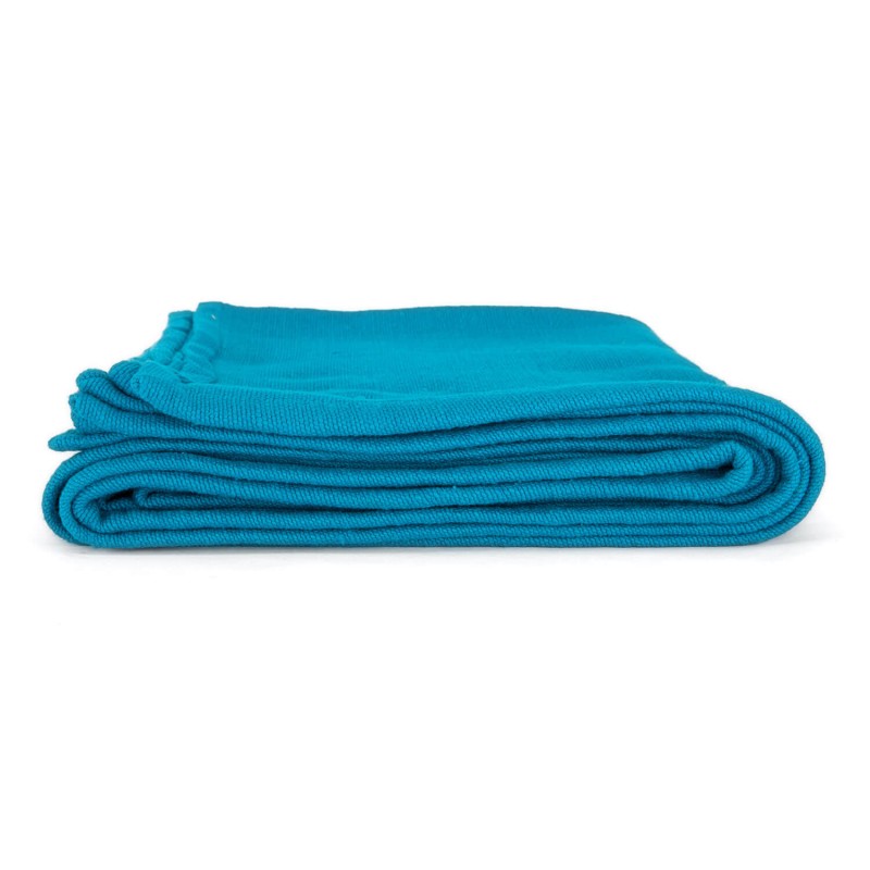 Bawełniany koc do jogi Bodhi Shavasana - turkusowy