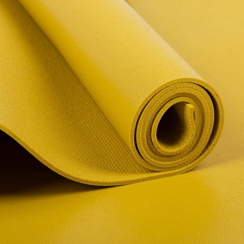 Mata do jogi Bodhi Rishikesh Premium 4,5mm - musztardowy