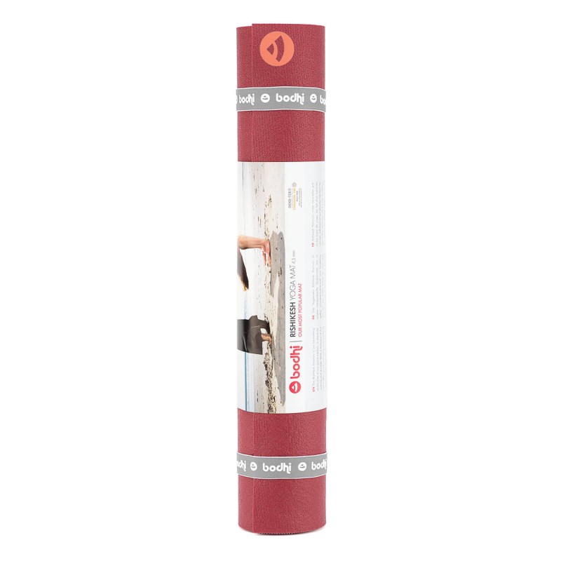 Mata do jogi Bodhi Rishikesh Premium XL 4,5mm - długa 200cm- burgundowy
