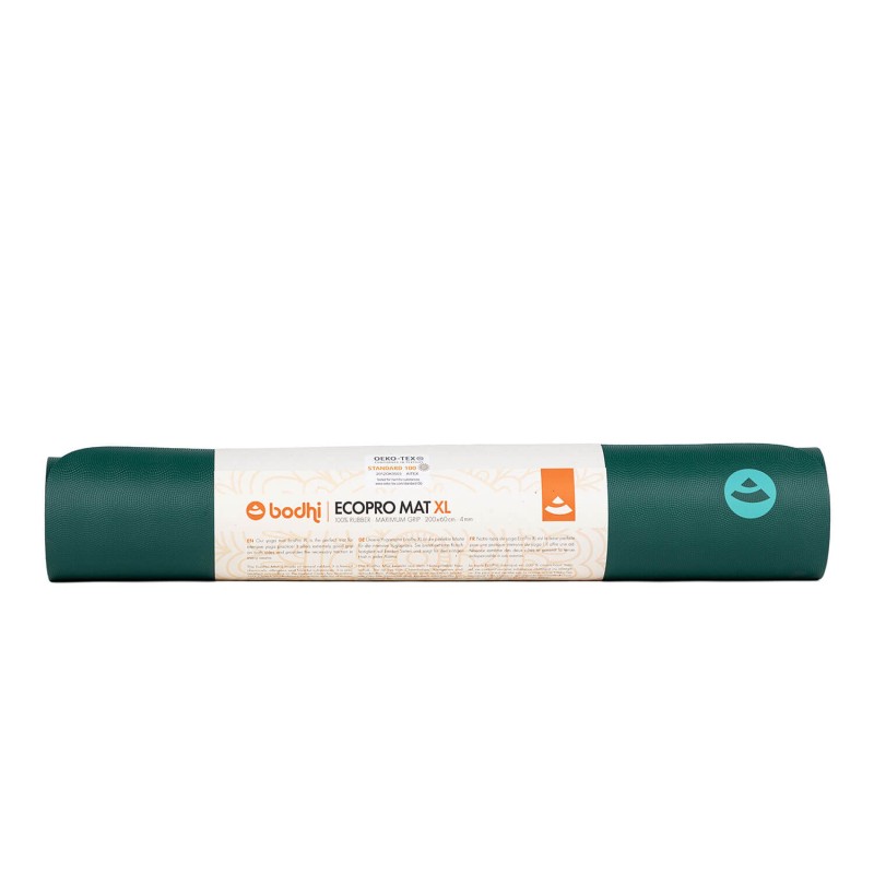 Kauczukowa mata do jogi Bodhi EcoPro XL 200cm 4mm - miętowy