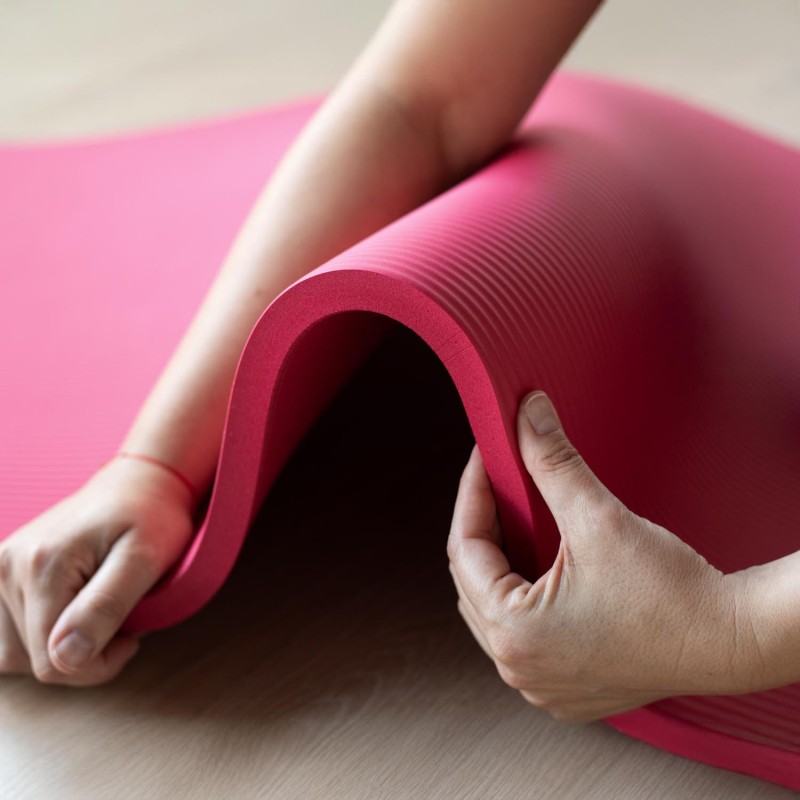 Mata do pilatesu Bodhi XL 1,5 cm - czerwony