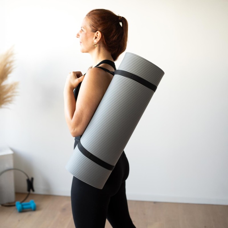 Mata do pilatesu Bodhi XL 1,5 cm – szary