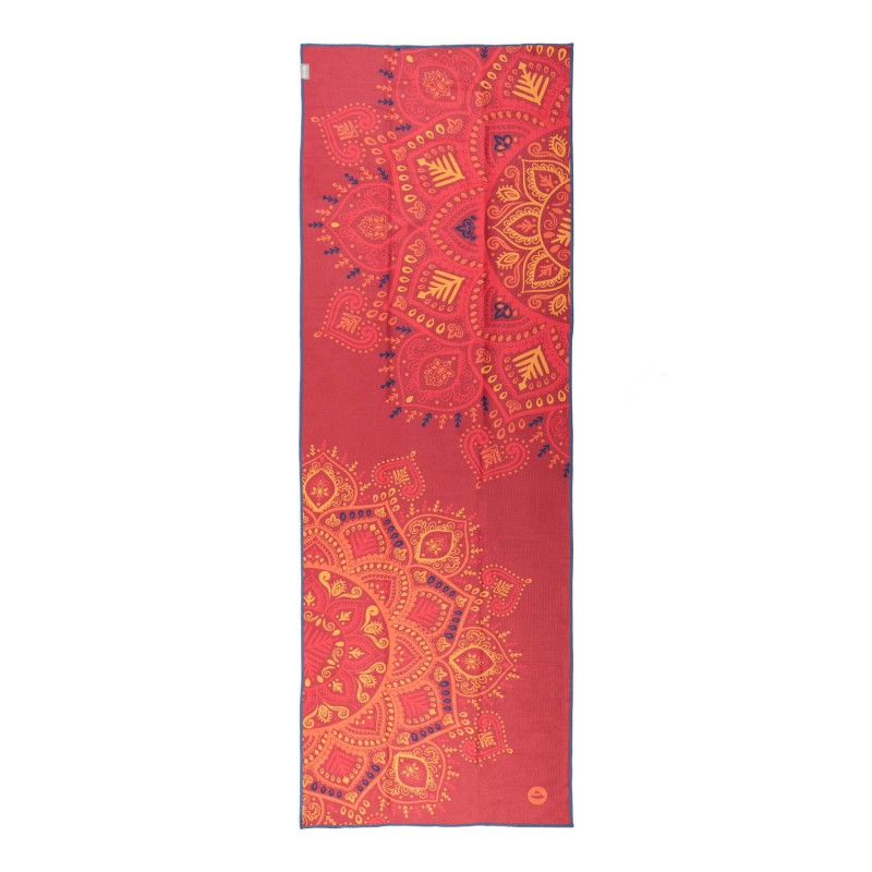 Ręcznik do jogi Bodhi Grip 183x61 cm - Mandala Red