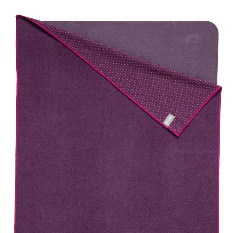 Ręcznik do jogi Bodhi Grip 183x61cm - fioletowy