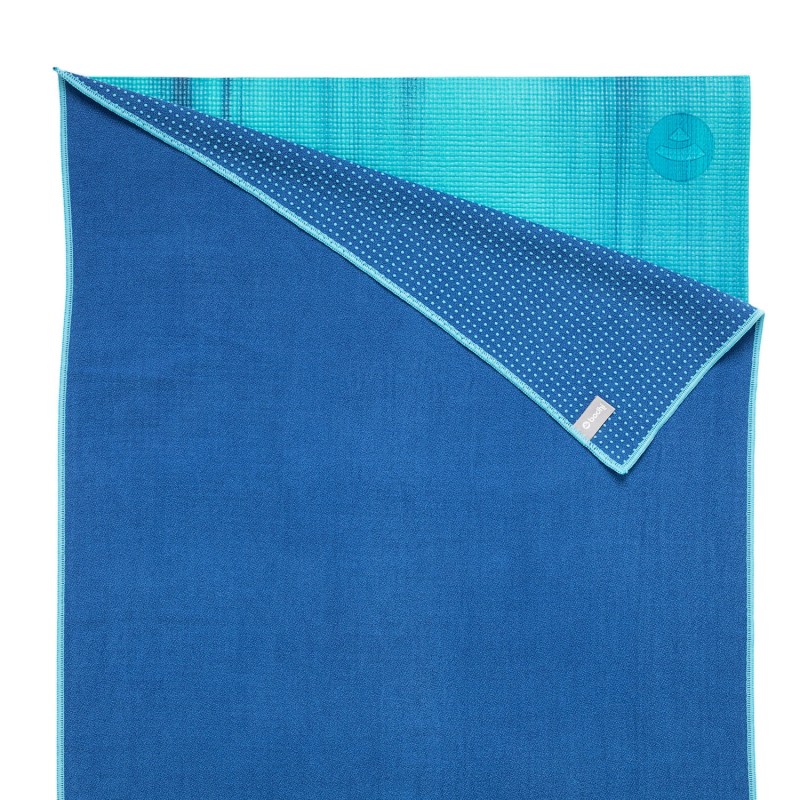 Ręcznik do jogi Bodhi Grip 183x61cm - niebieski