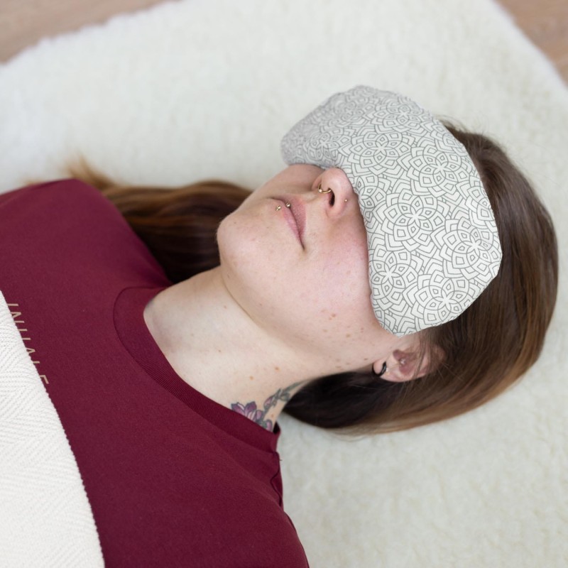 Wegańska poduszeczka na oczy z lawendą Bodhi - beżowa