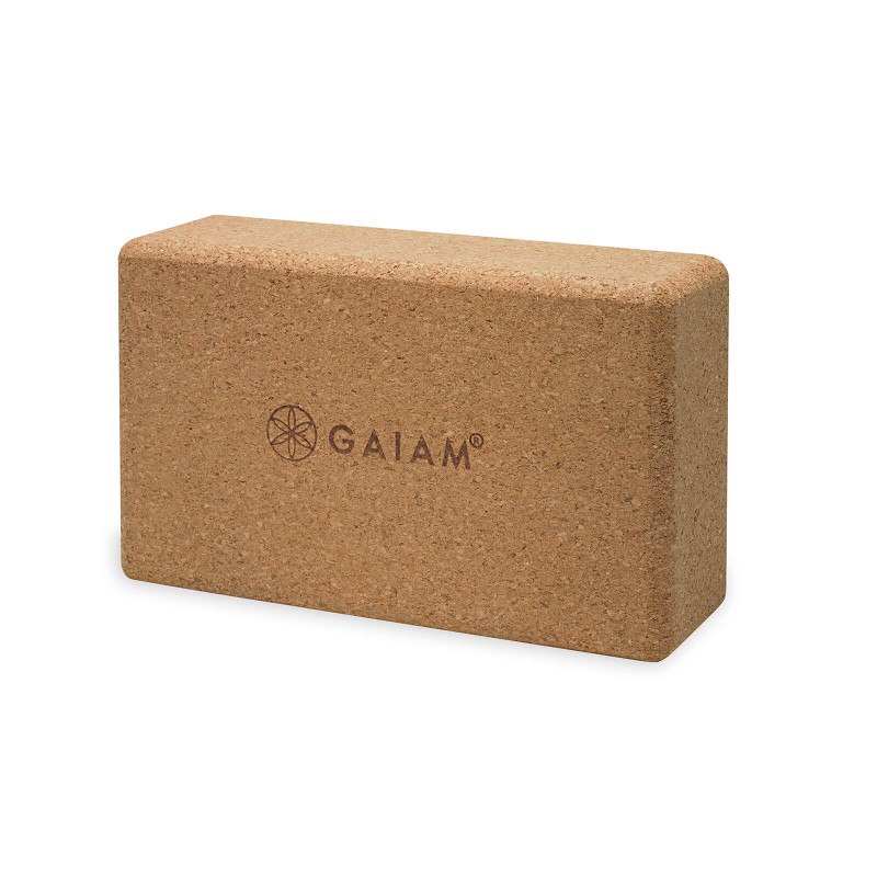 Kostka do jogi z korka Gaiam