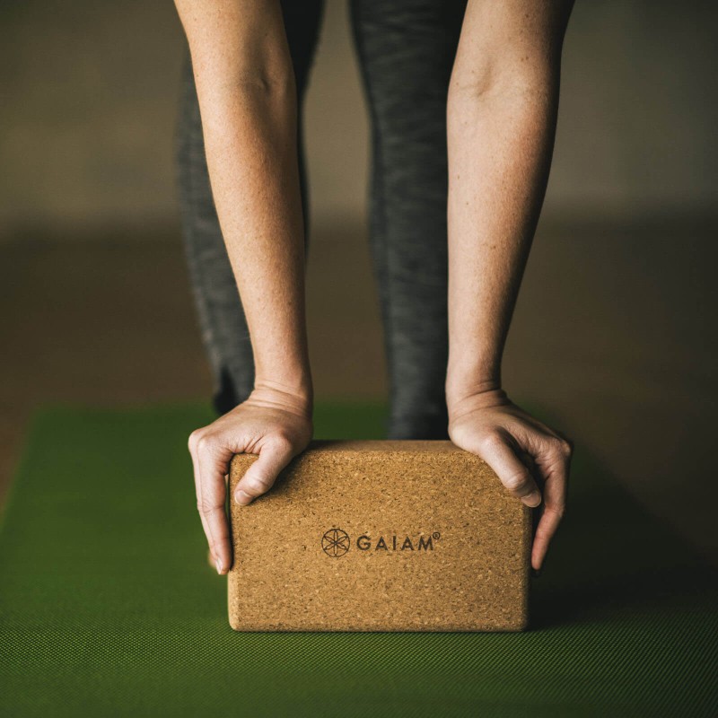 Kostka do jogi z korka Gaiam