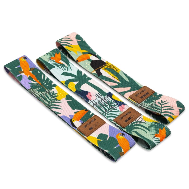 Zestaw 3 oporowych gum materiałowych Spokey Home Jungle Set