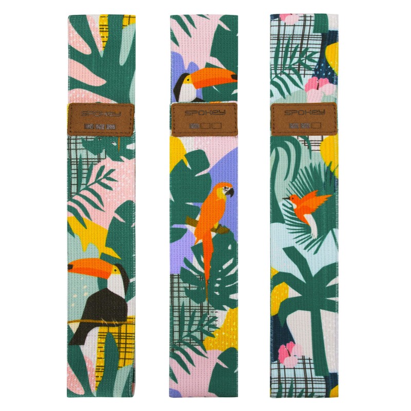 Zestaw 3 oporowych gum materiałowych Spokey Home Jungle Set