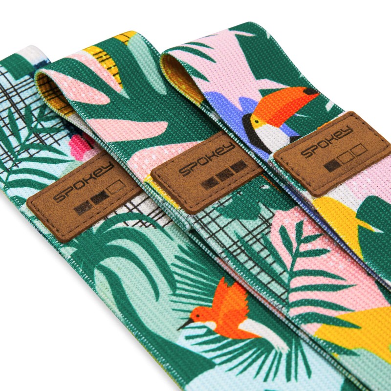 Zestaw 3 oporowych gum materiałowych Spokey Home Jungle Set