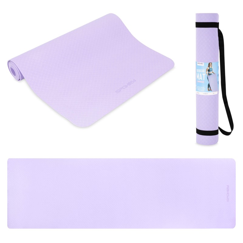 Mata do jogi Spokey Mandala 4mm - wrzosowy