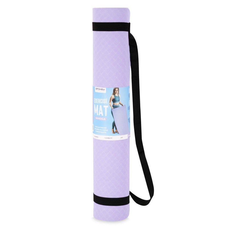 Mata do jogi Spokey Mandala 4mm - wrzosowy