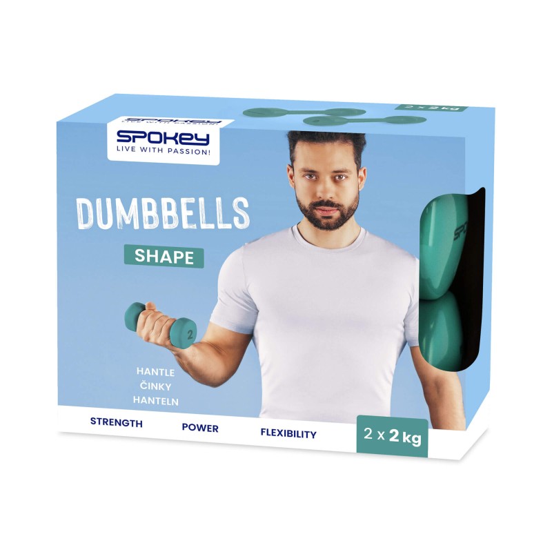 Zestaw hantli winylowych Spokey Shape 2x 2kg
