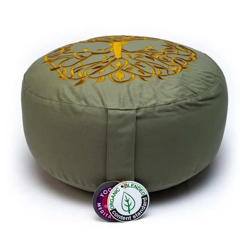 Poduszka do medytacji z bawełny organicznej - Drzewo Życia