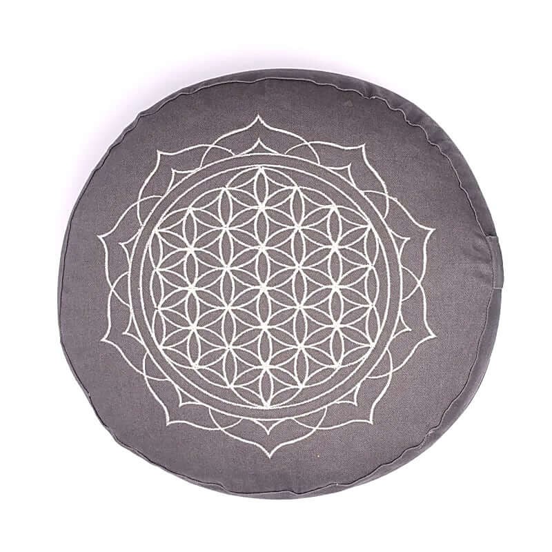 Poduszka do medytacji z bawełny organicznej - Mandala