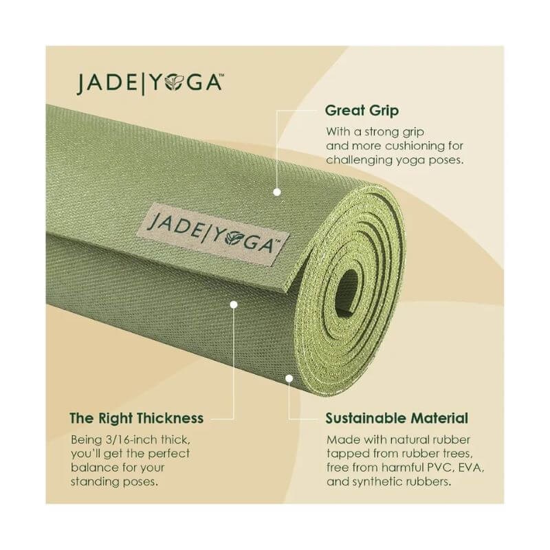 Mata do jogi Jade Yoga Harmony 5mm 188cm - oliwkowy