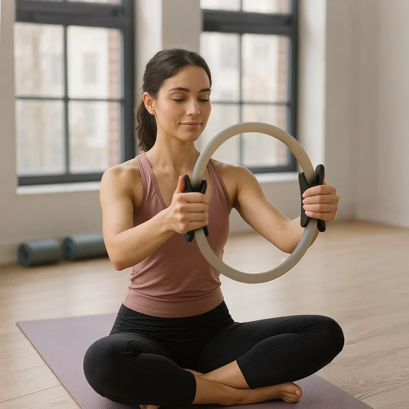 Zestaw do pilatesu myga Pilates Kit Essentials - beżowy