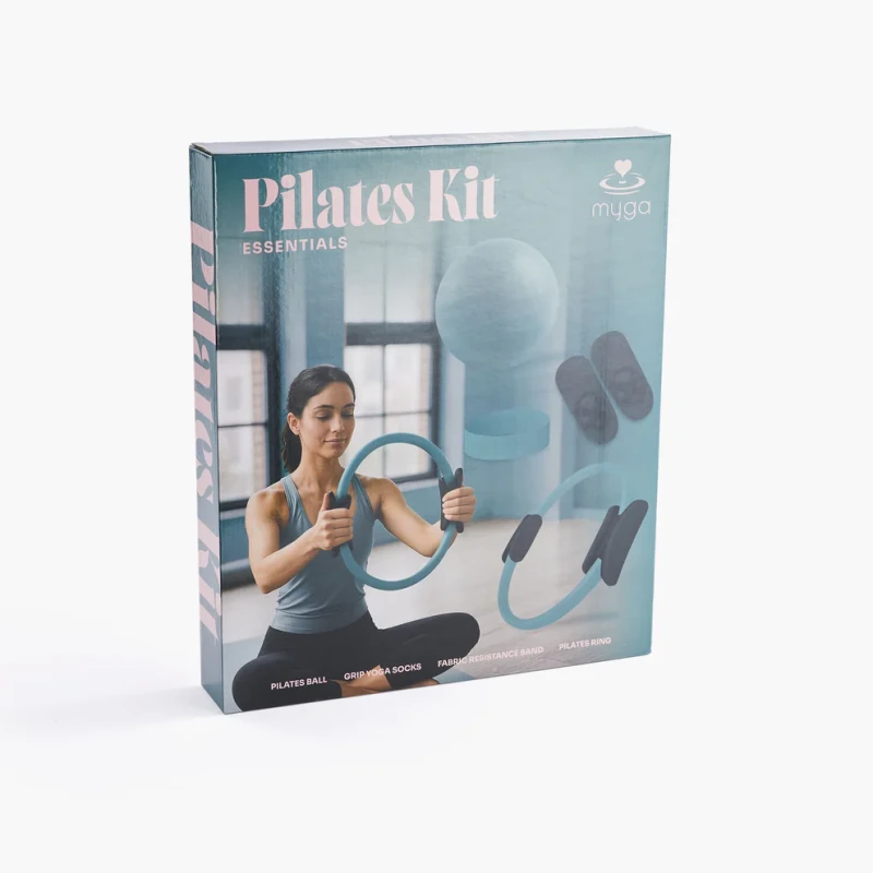 Zestaw do pilatesu myga Pilates Kit Essentials - turkusowy