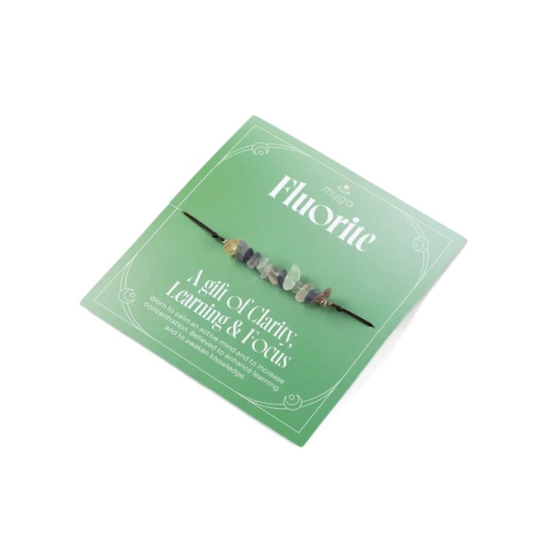 Bransoletka myga Fluoryt - klarownosc, nauka i koncentracja