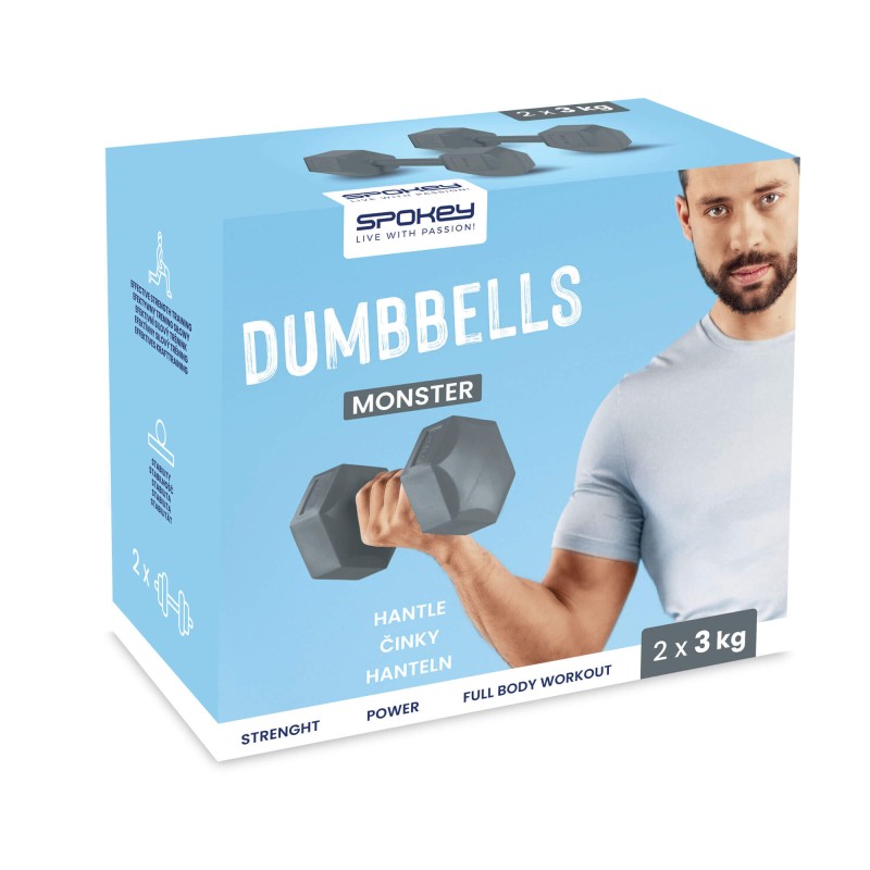 Zestaw hantli Spokey Monster 2x 3kg