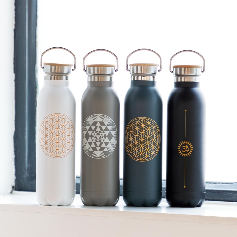 Butelka termiczna Bodhi 600 ml stal nierdzewna - Kwiat Życia