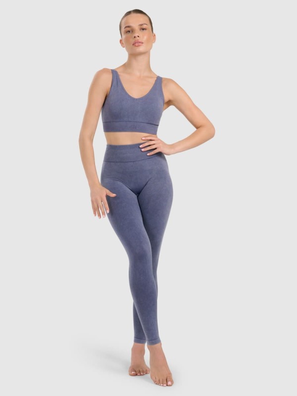 Stanik sportowy do jogi i pilatesu 4F - Granatowy