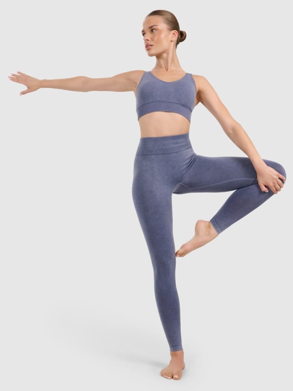 Stanik sportowy do jogi i pilatesu 4F - Granatowy