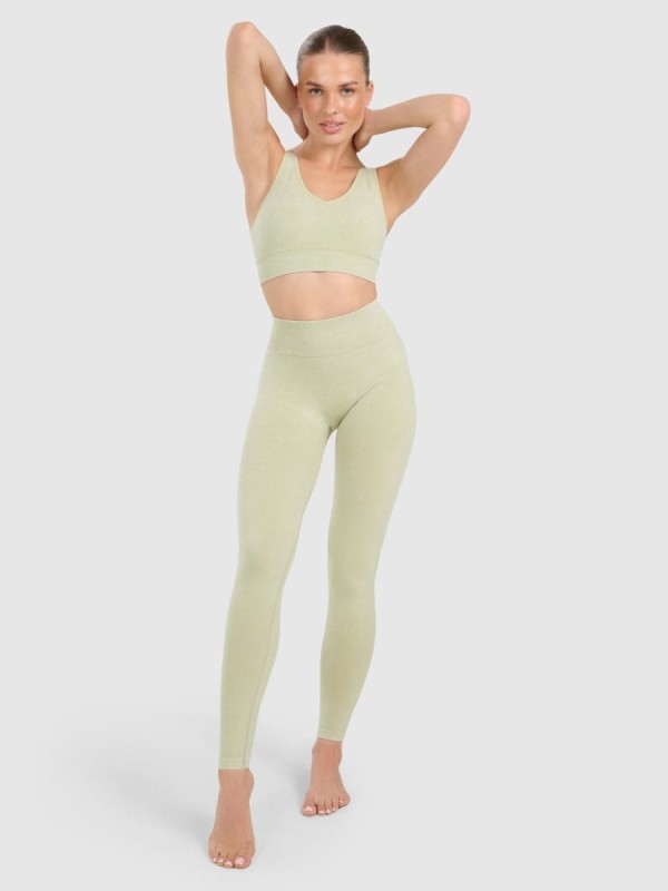 Stanik sportowy do jogi i pilatesu 4F - Zielony