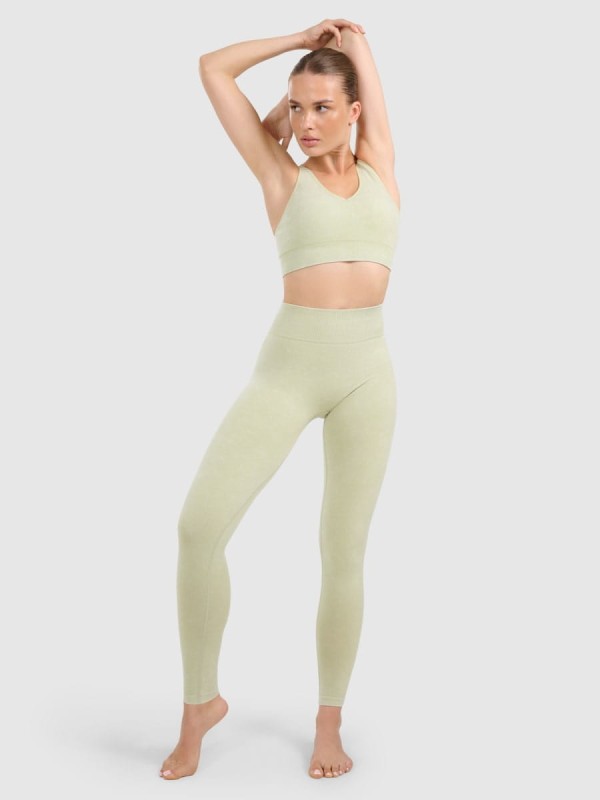 Stanik sportowy do jogi i pilatesu 4F - Zielony