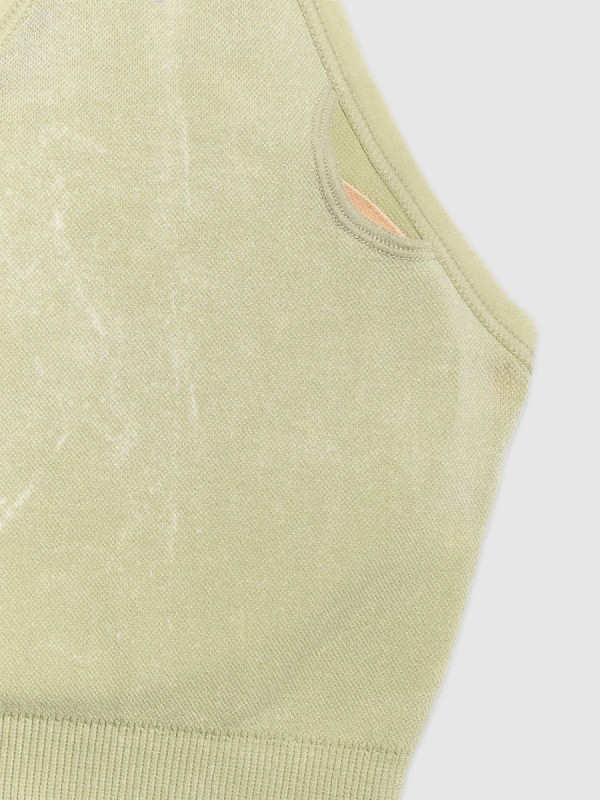 Stanik sportowy do jogi i pilatesu 4F - Zielony