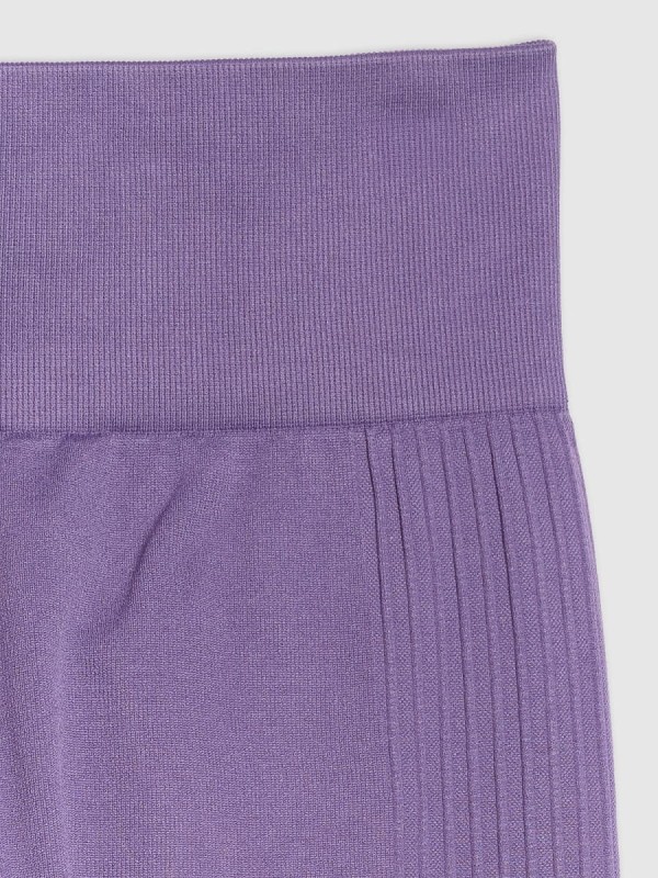 Legginsy do jogi bezszwowe z wysokim stanem 4F - Fioletowy