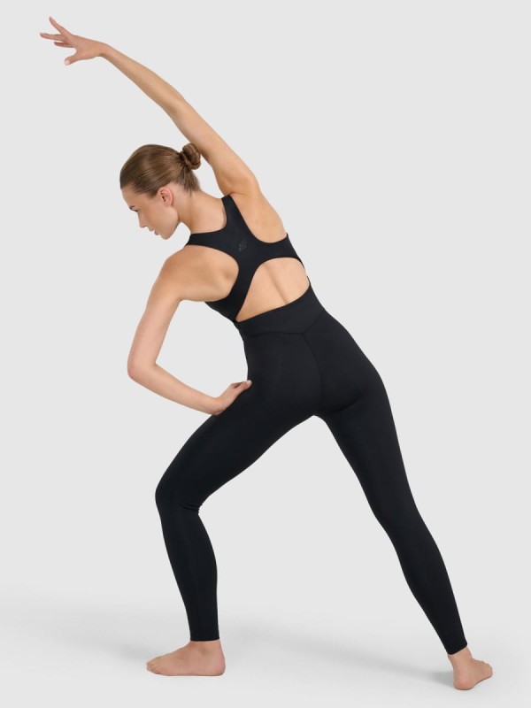 Kombinezon do jogi i pilatesu 4F - Czarny