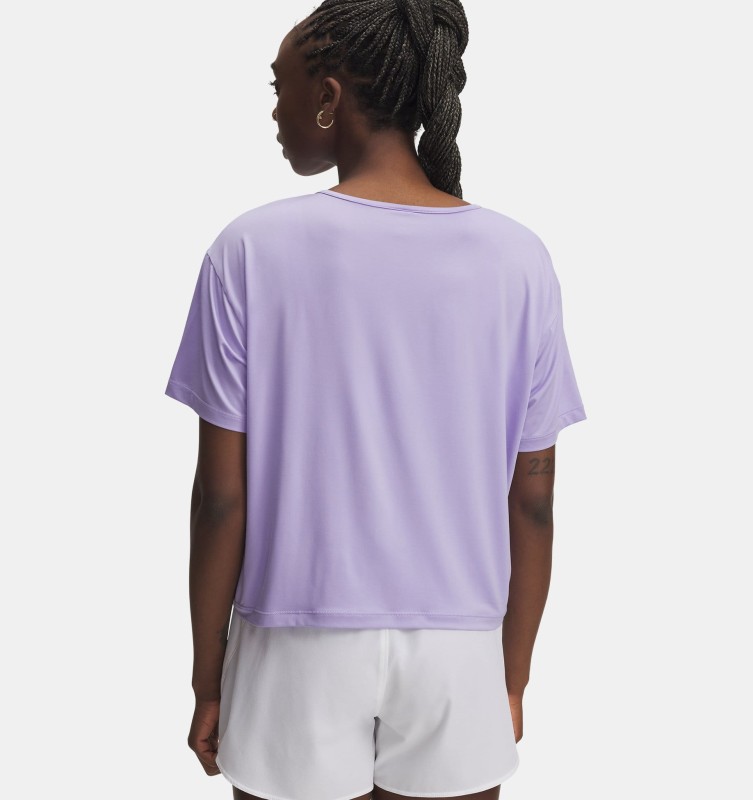 Koszulka do jogi i pilatesu damska Under Armour Motion - wrzosowy